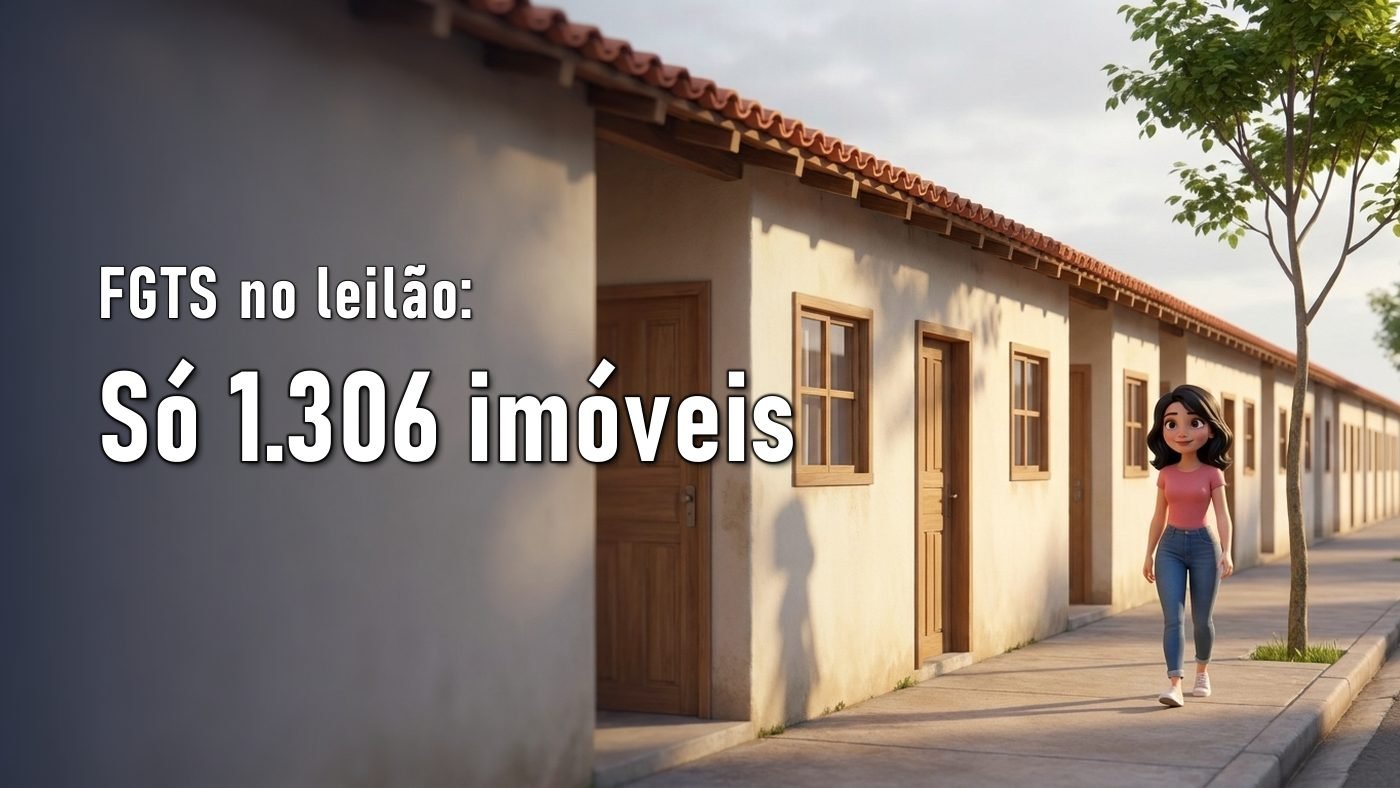 Ilustração de uma mulher parada numa rua de casas simples, olhando para as fachadas